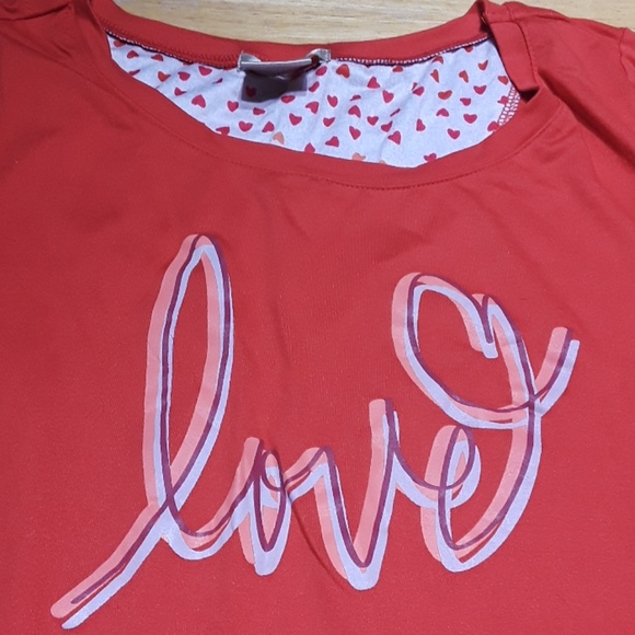 Ink Ivy Juniors S Red Love Tee - Picture 2 of 2